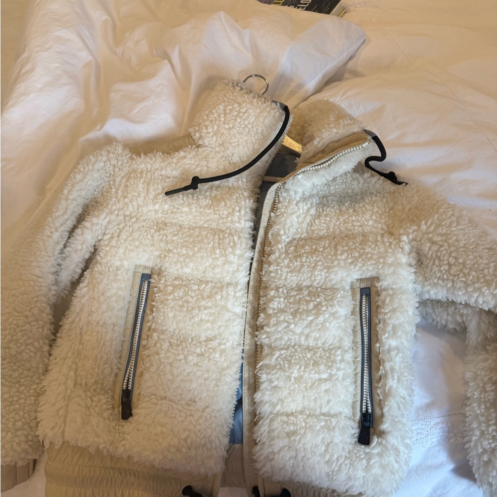 Moncler Light Blue and Cream Jacket